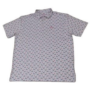 Rhoback Golf Cart Cocktails Polo Men's Size XL